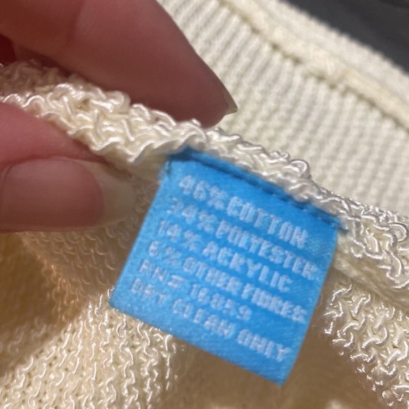 J. McLaughlin Cream Open Front Cardigan - Picture 5 of 5